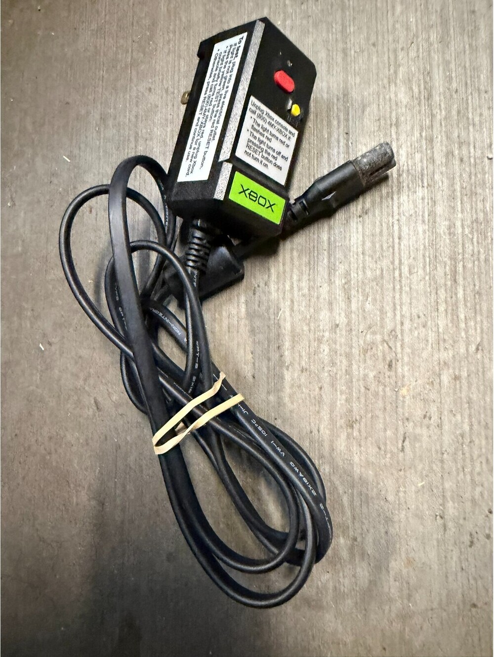 ORIGINAL XBOX PROTECTION AC POWER SURGE ADAPTER CABLE CORD X800563-100 MICROSOFT